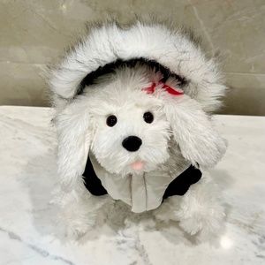 🐶 Winter White Pet Parka Coat - Size MEDIUM 🐶